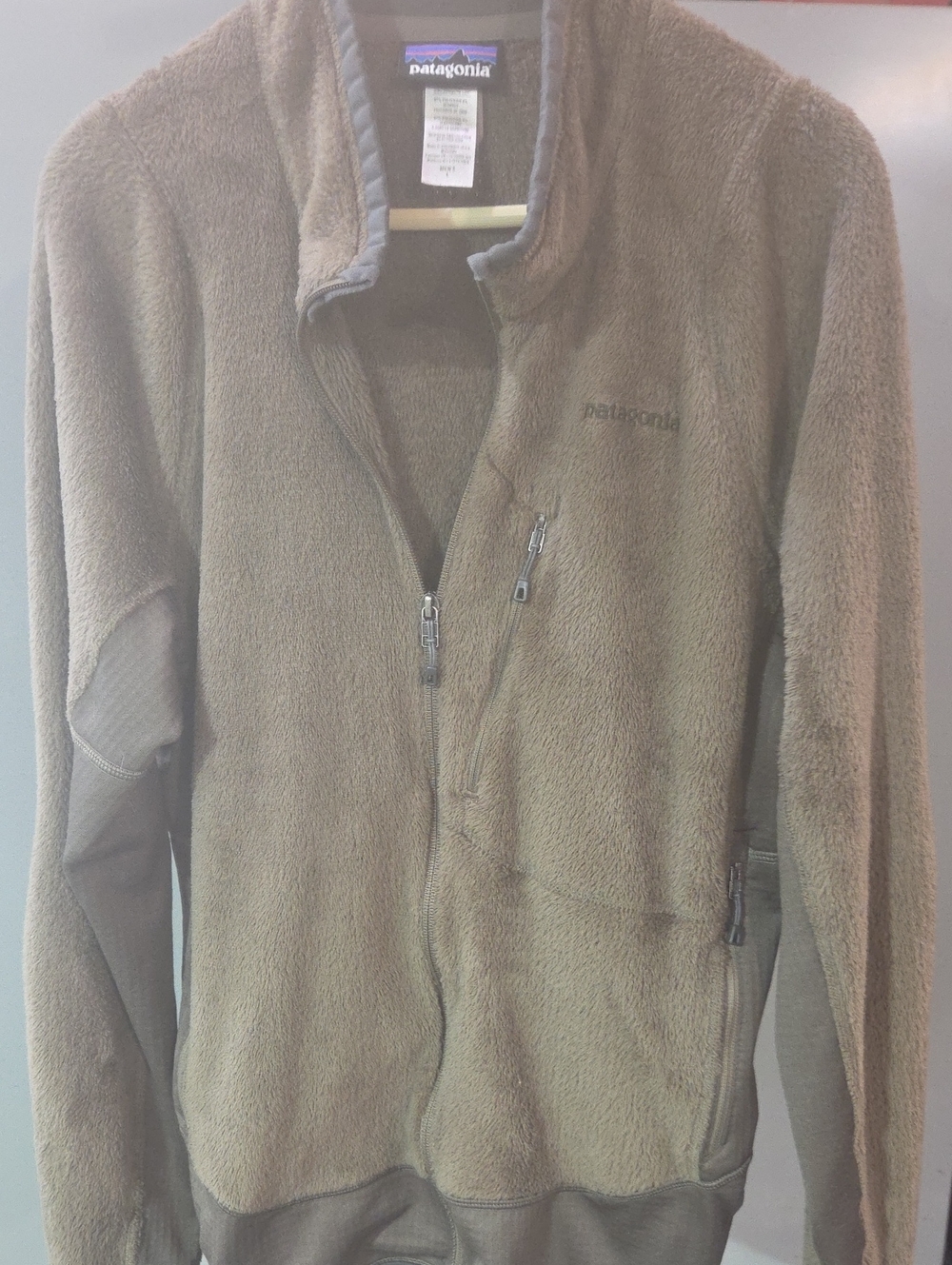 Patagonia Olive Green Lightweight Fleece Jacket